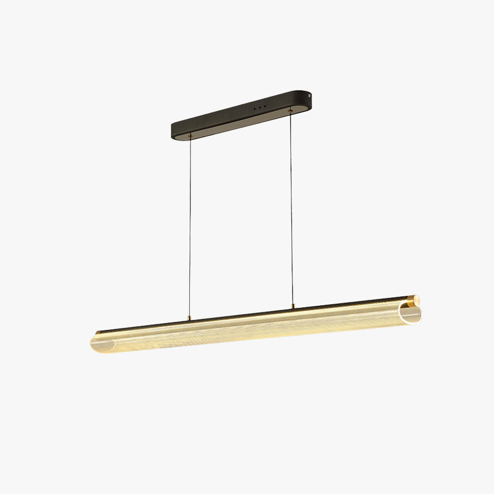 Mira Modern LED Pendant Light Clear Metal Tea/Dining/Living Room