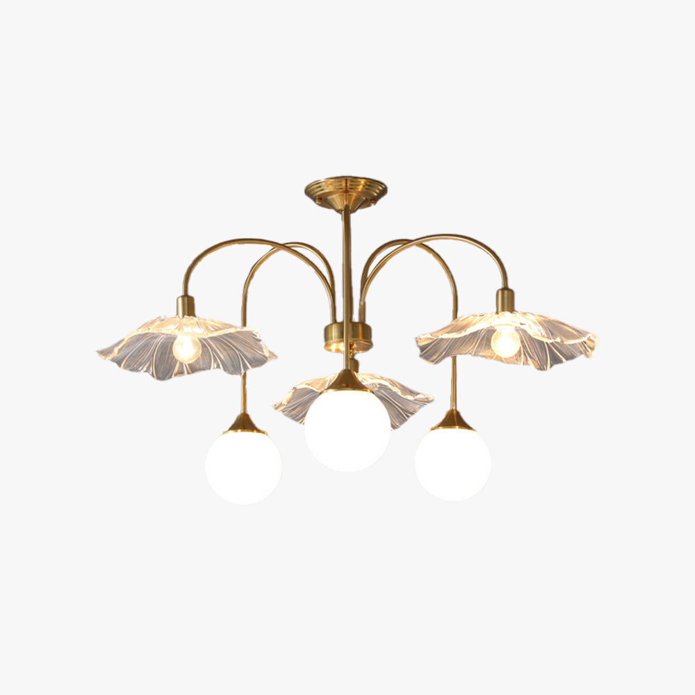 Valentina Nordic LED Chandelier Glass Living Dining Room Bedroom