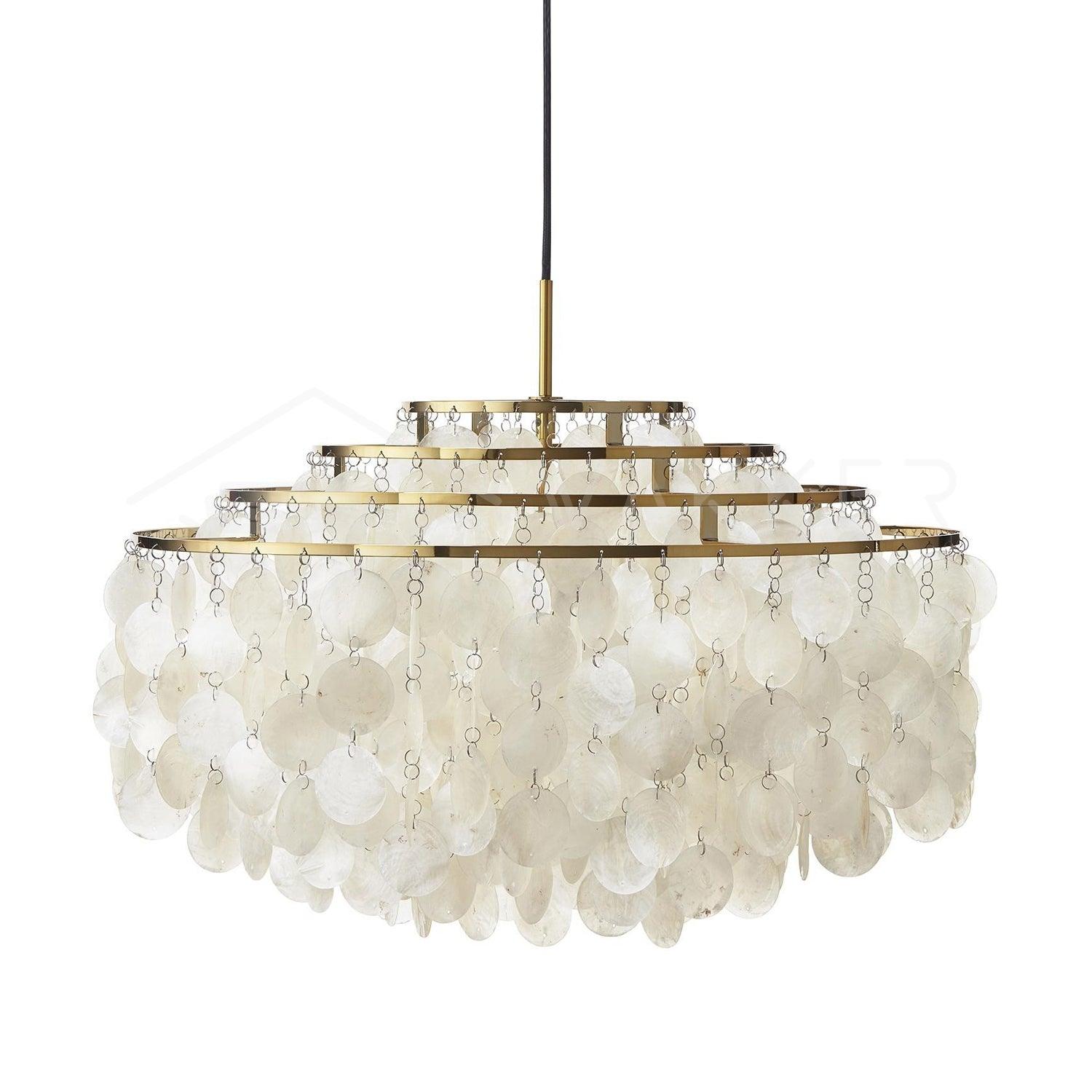 Lustra Pendant Lamp Round Shell Ring - Letslighting