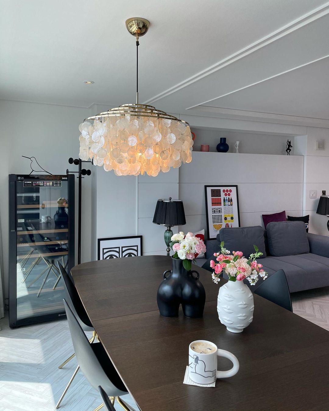 Lustra Pendant Lamp Round Shell Ring - Letslighting