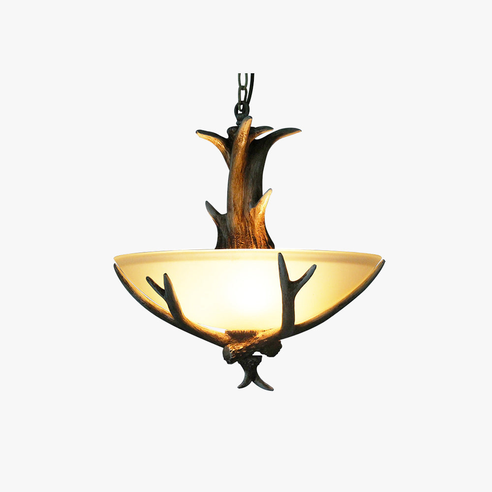 Silva Retro LED Pendant Light Wood Glass Dining Room/Living Room