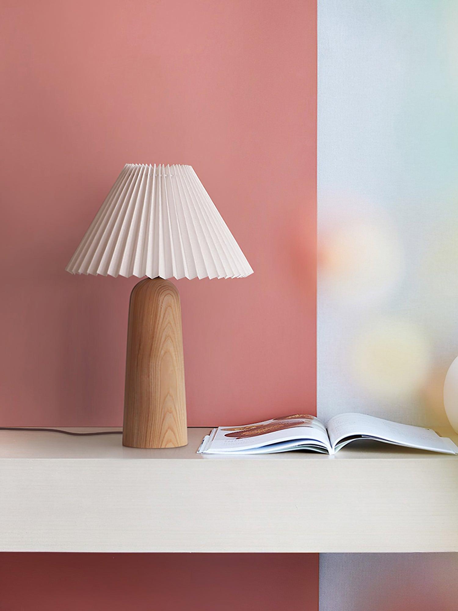 Martha Minimalist Wood Table Lamp - Letslighting