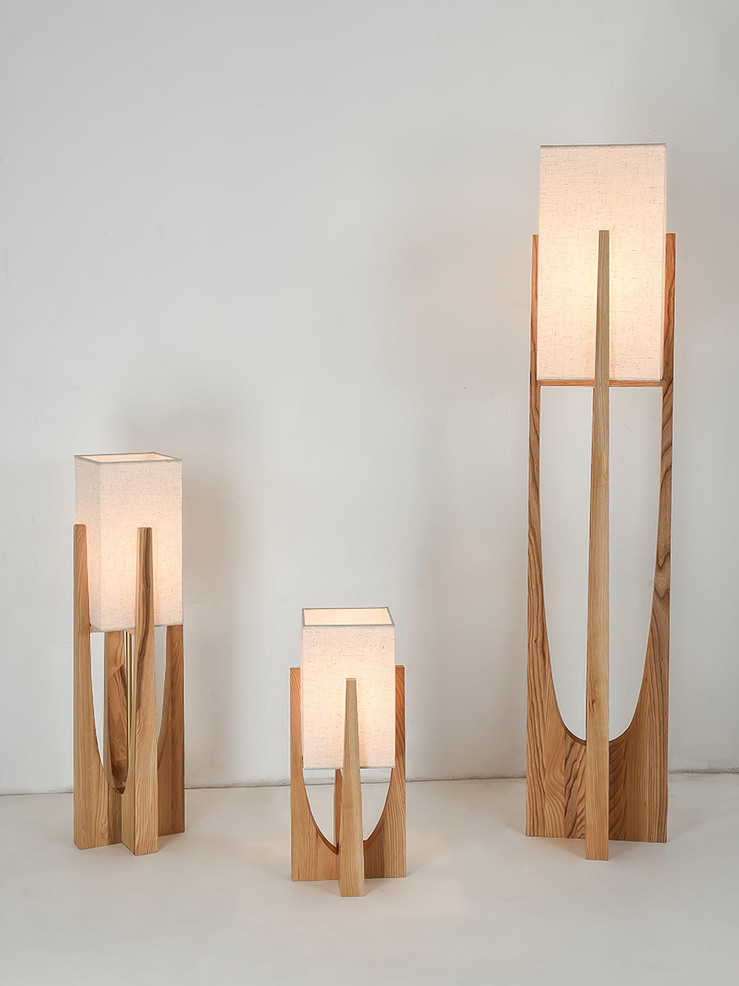Lustra Floor Lamp Wood Modern - Letslighting
