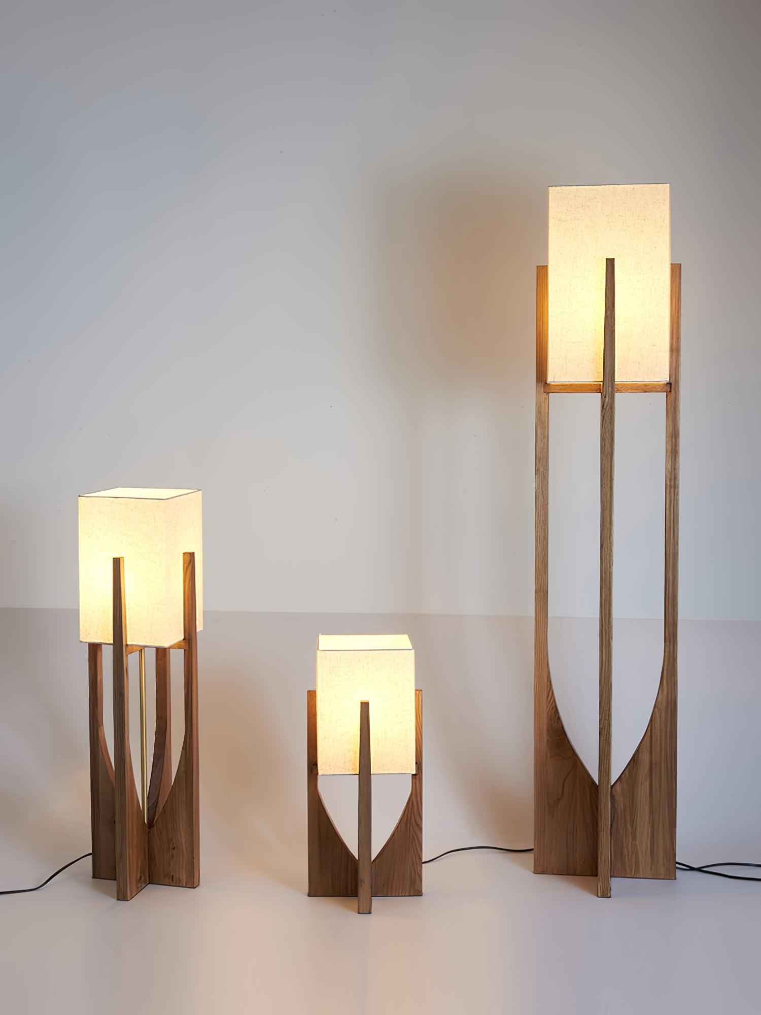 Lustra Floor Lamp Wood Modern - Letslighting
