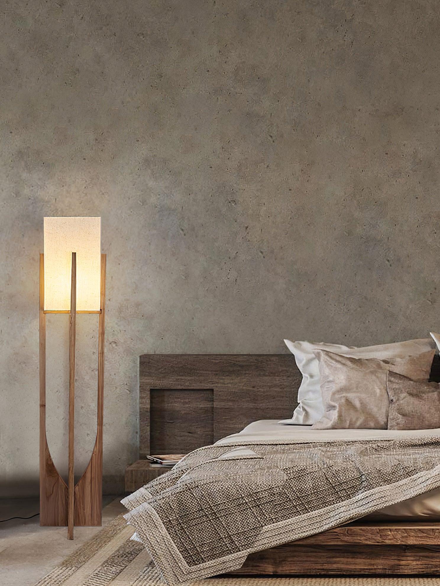 Lustra Floor Lamp Wood Modern - Letslighting
