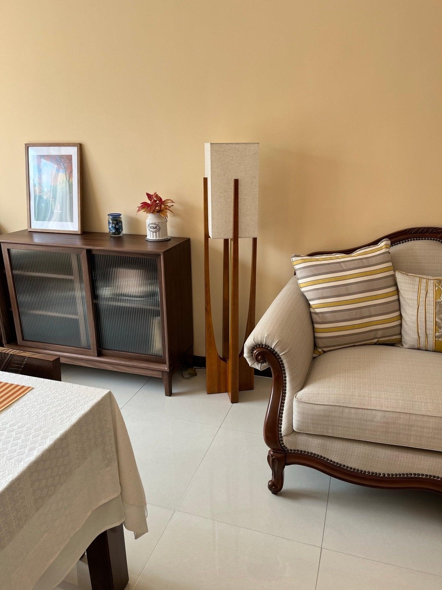 Lustra Floor Lamp Wood Modern - Letslighting