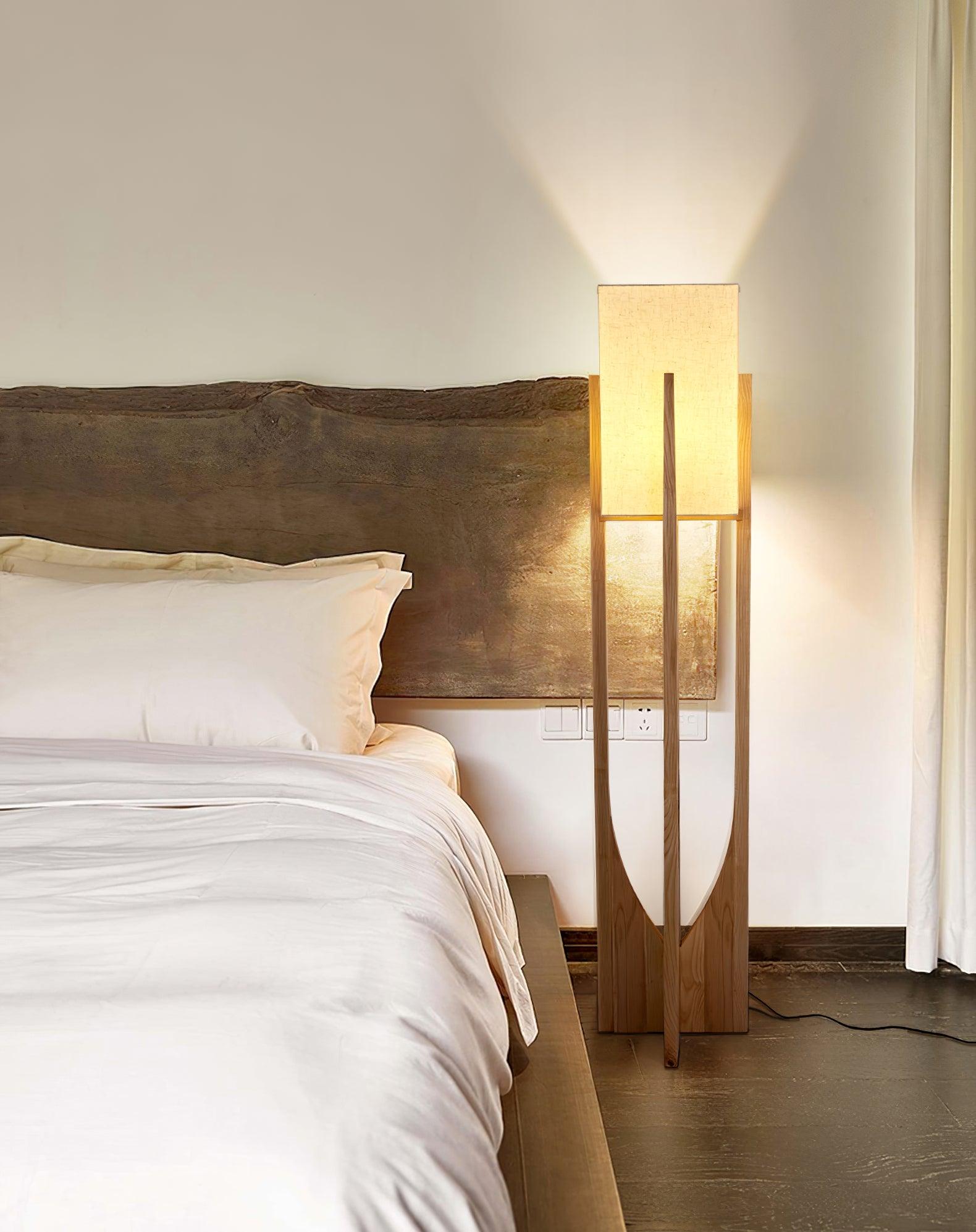 Lustra Floor Lamp Wood Modern - Letslighting