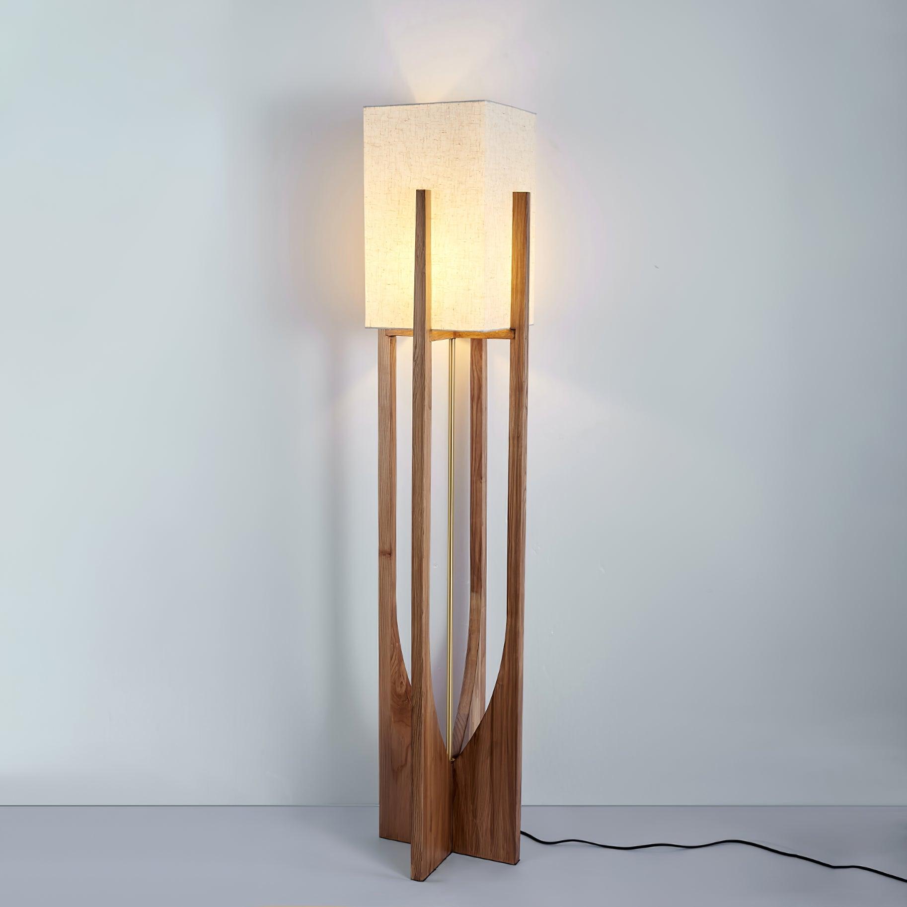 Lustra Floor Lamp Wood Modern - Letslighting