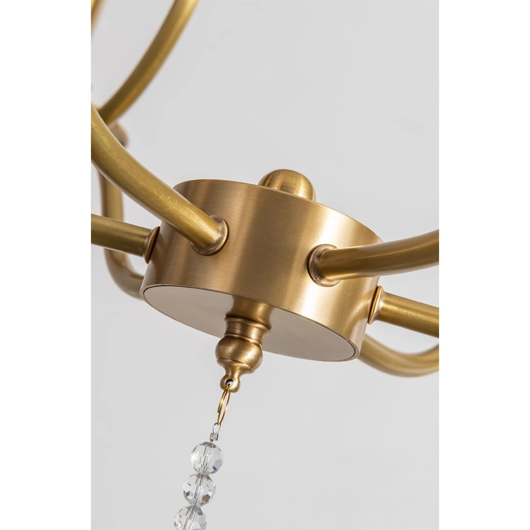 Ulliria Postmodern Luxury Brass Crystal Chandelier - Letslighting