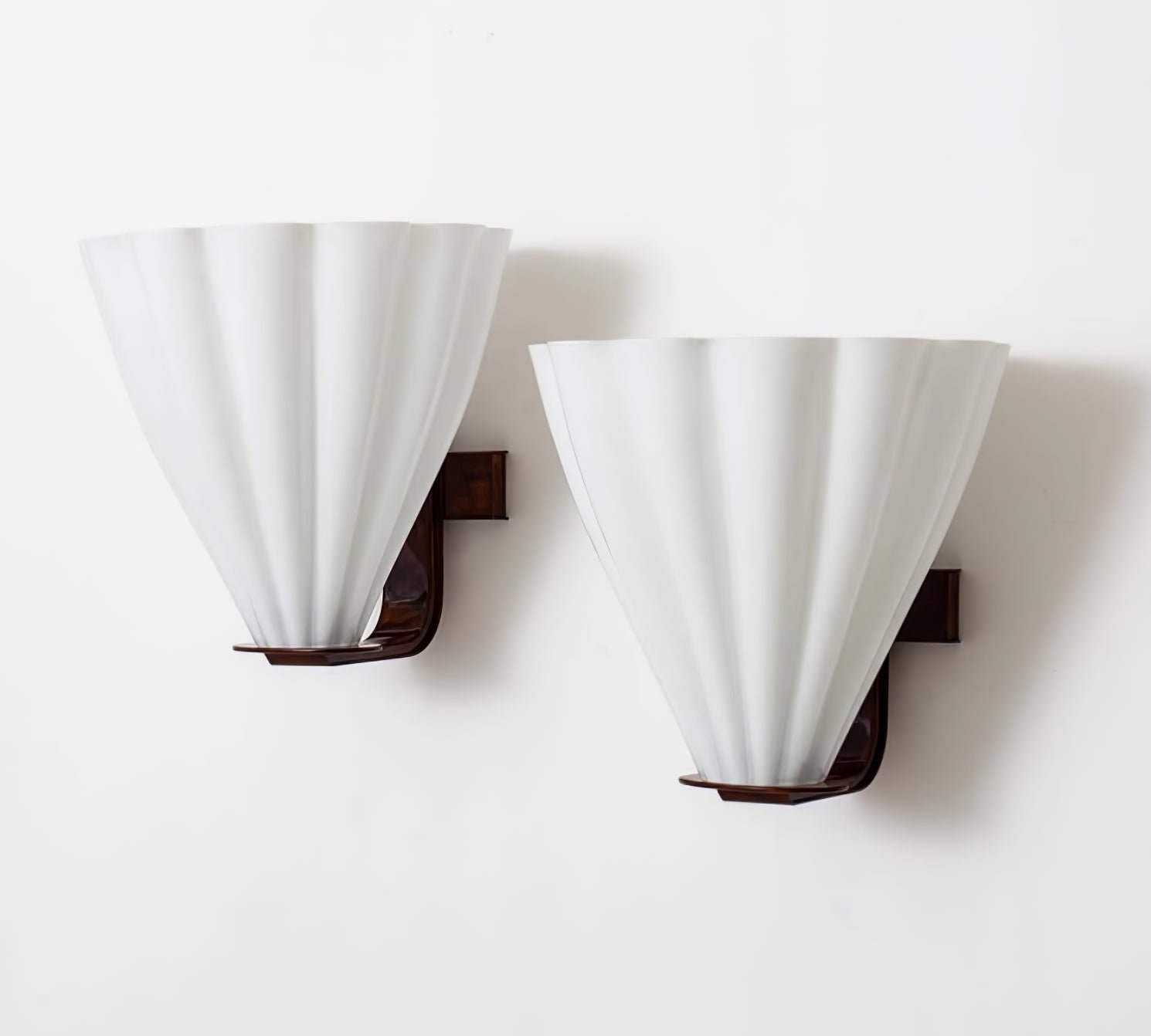 Fan Shaped Glass Wall Sconce - Letslighting