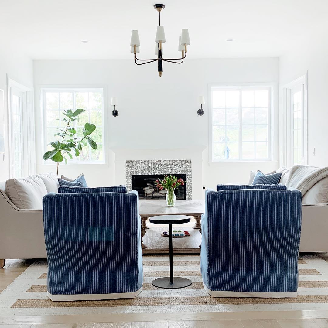 Lyshae Vintage Industrial Brass Fabric Chandelier - Letslighting