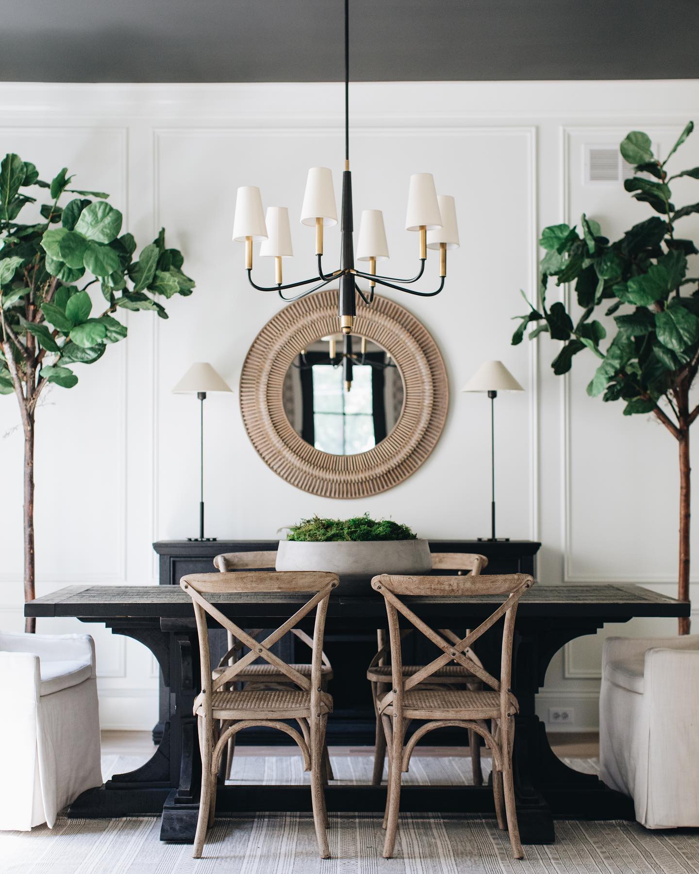 Lyshae Vintage Industrial Brass Fabric Chandelier - Letslighting