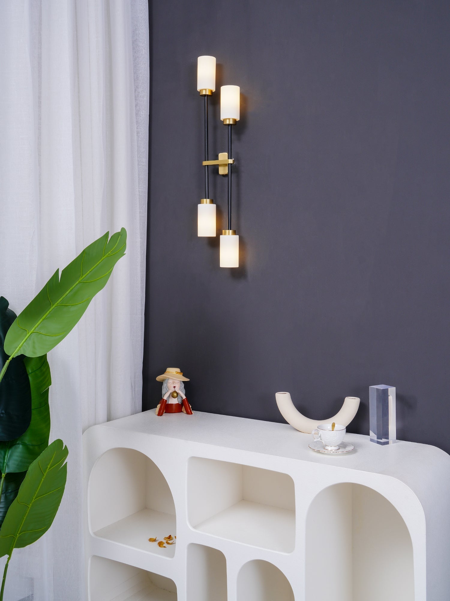 Lustra Wall Lamp Cylinder Glass Linear - Letslighting