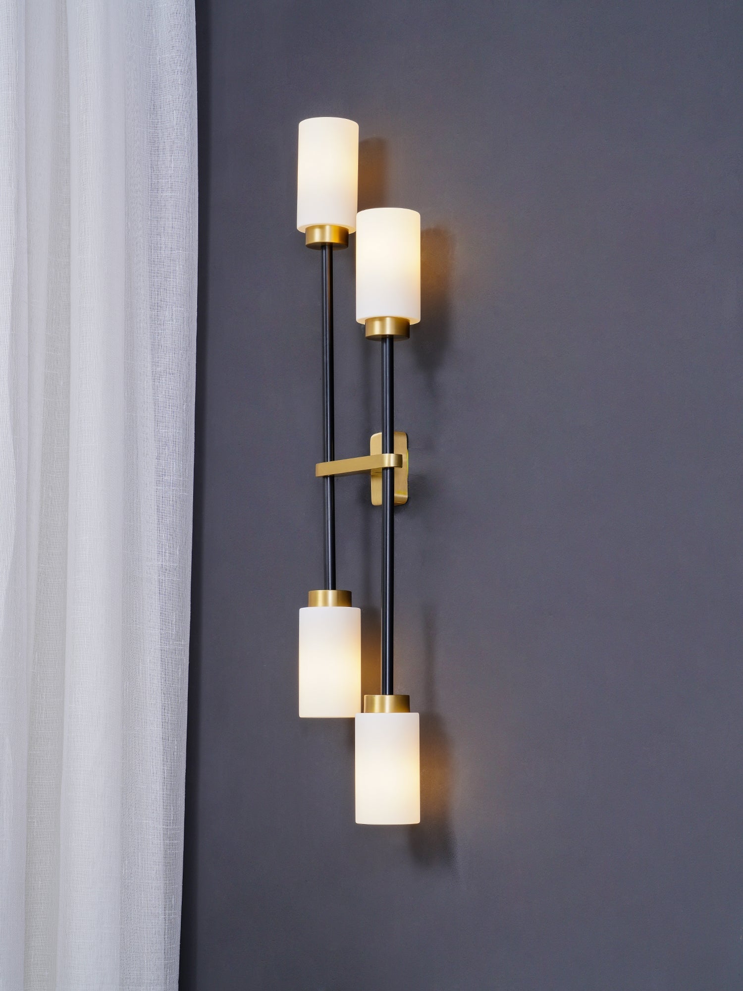 Lustra Wall Lamp Cylinder Glass Linear - Letslighting