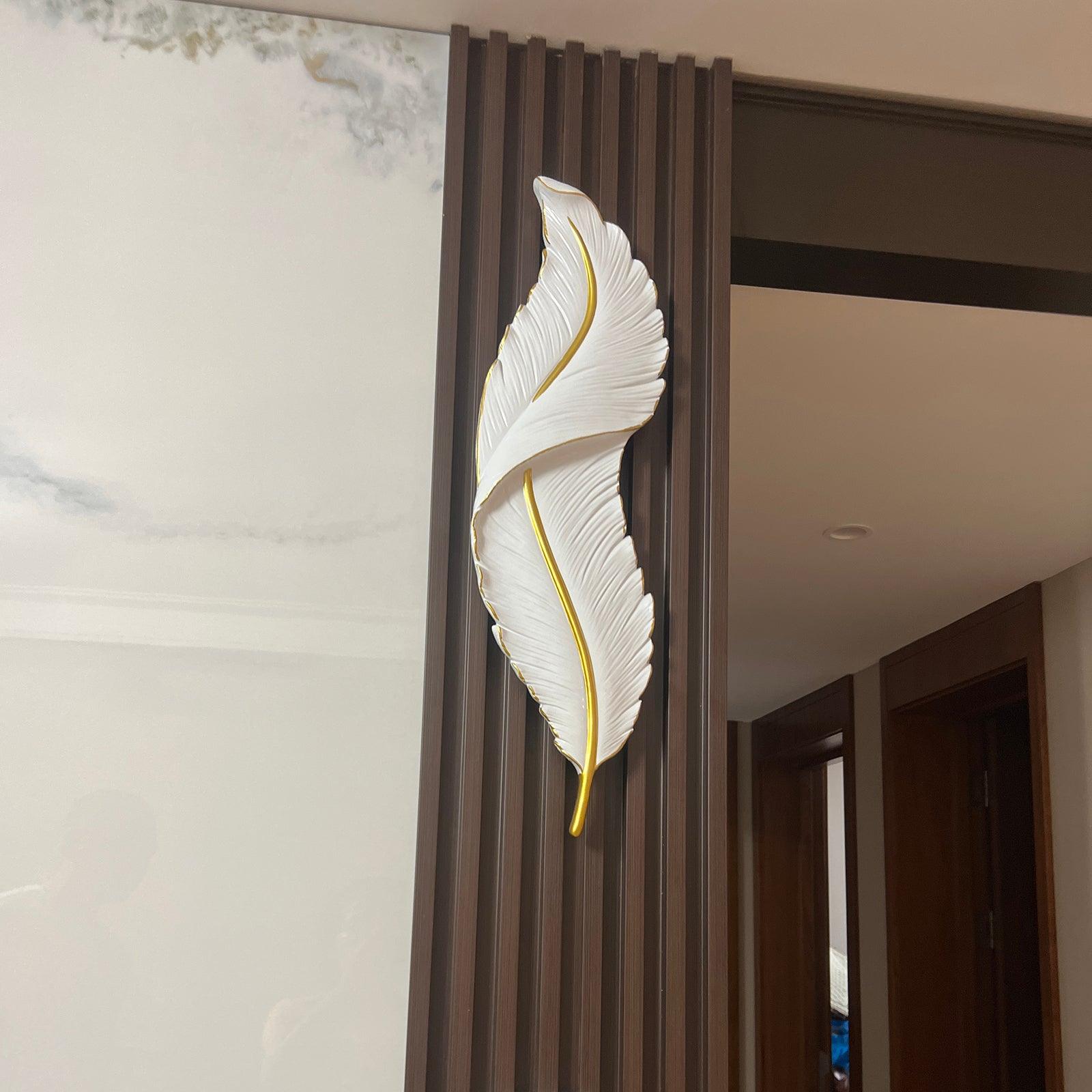 Cumare Individual Creativity Feather Resin Wall Lamp - Letslighting
