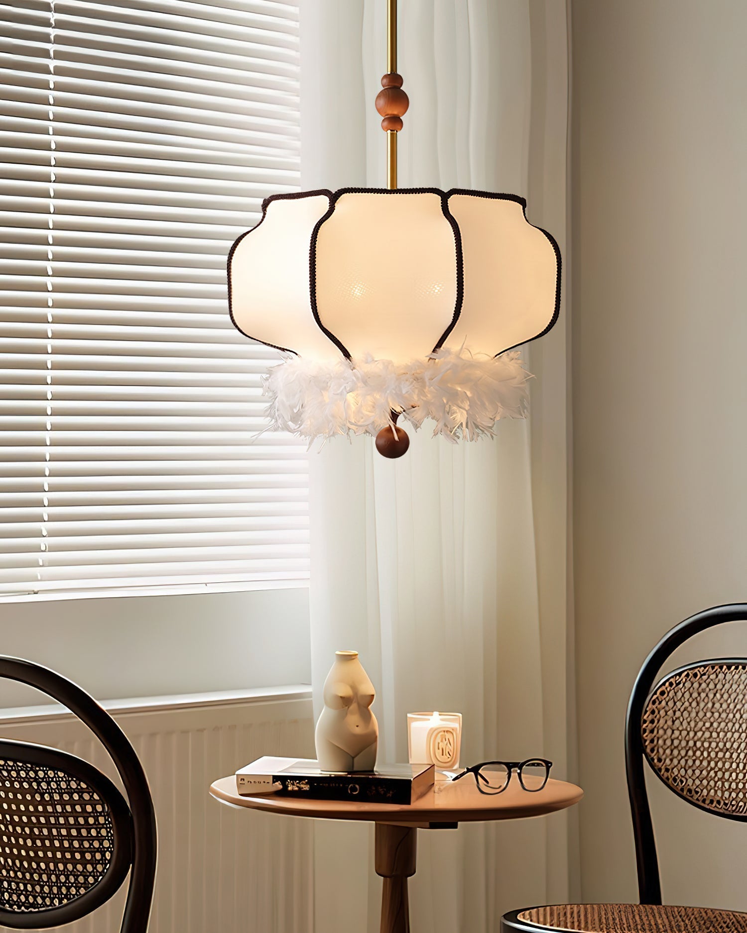 Grace Luxury Fabric Pendant Light - Letslighting