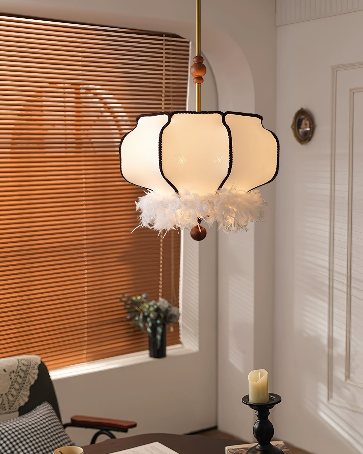 Grace Luxury Fabric Pendant Light - Letslighting