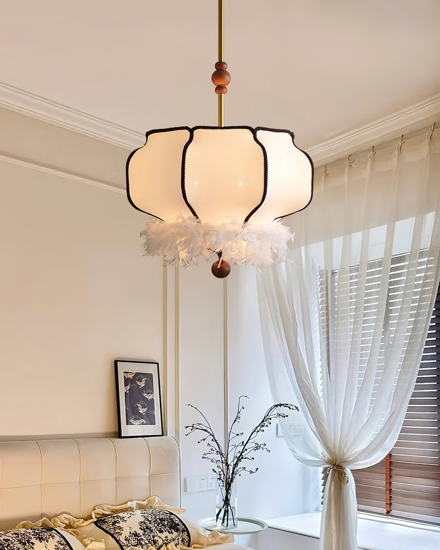 Grace Luxury Fabric Pendant Light - Letslighting