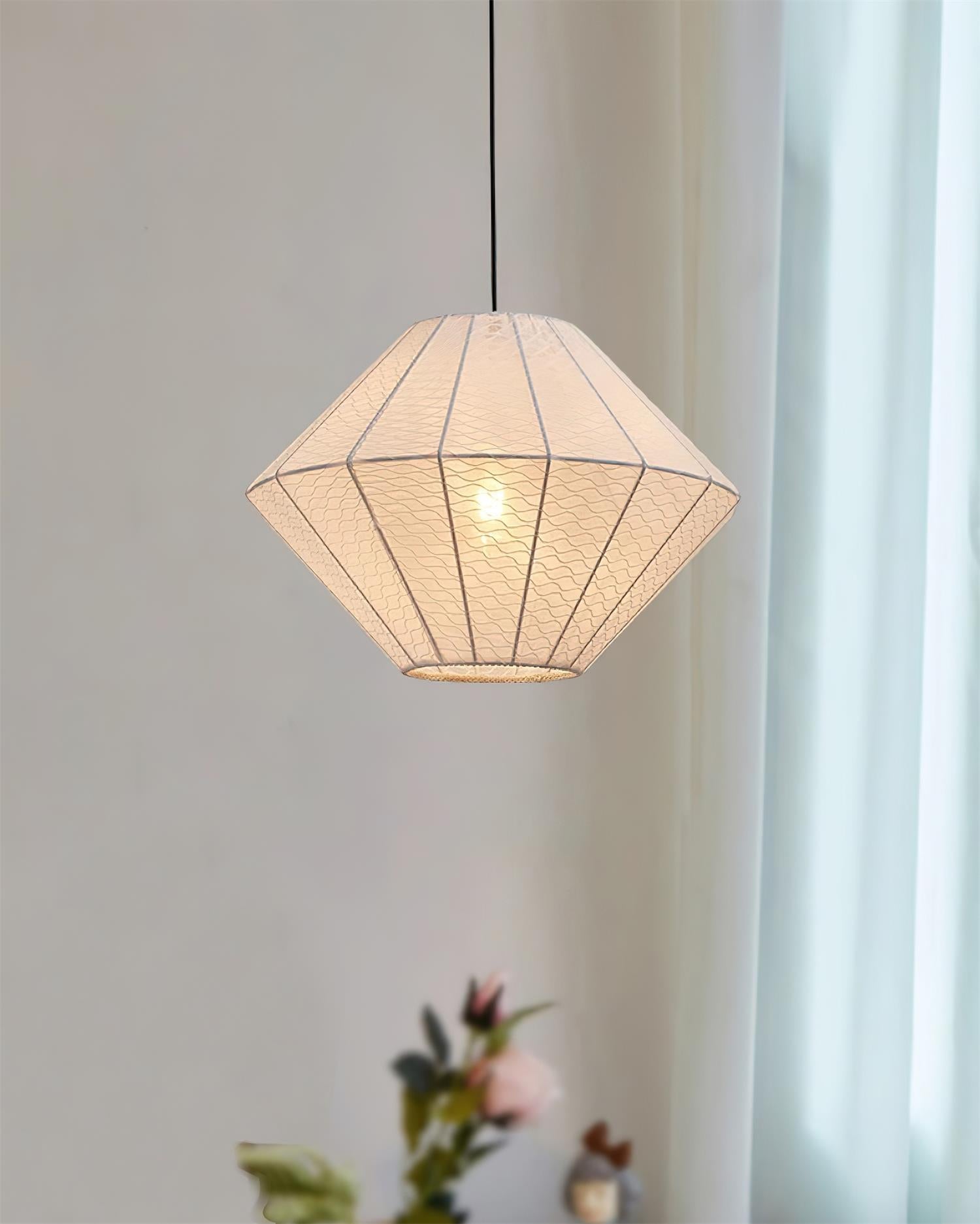 Felida Pendant Lamp Geometric Fabric Minimalist - Letslighting