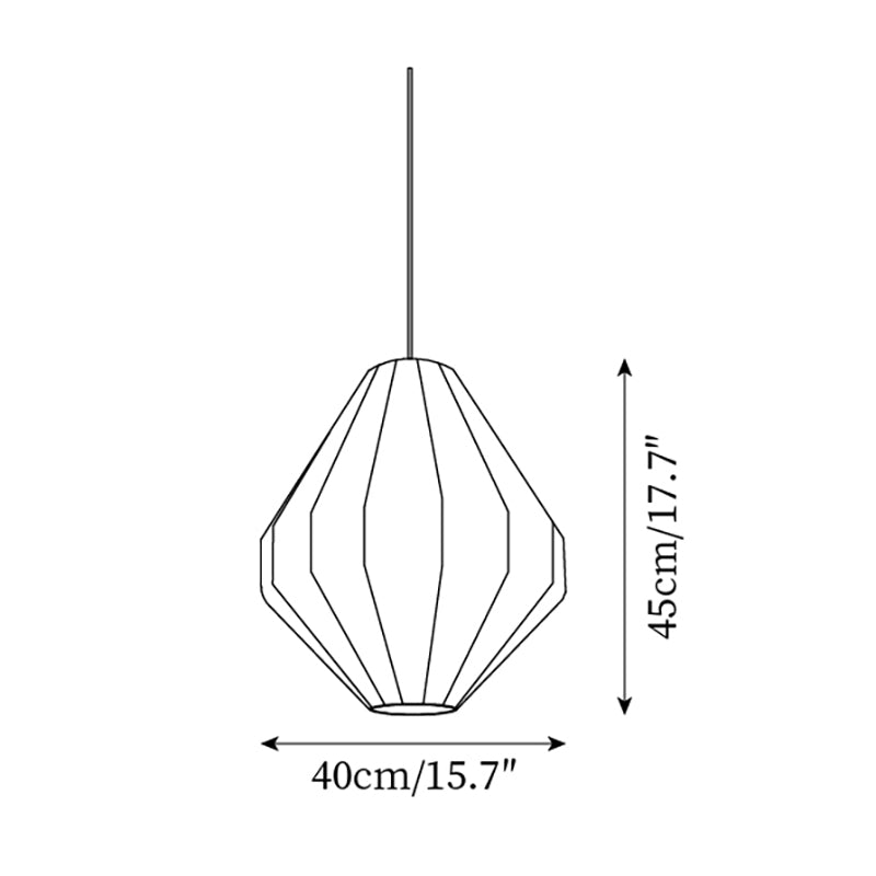 Felida Pendant Lamp Geometric Fabric Minimalist - Letslighting