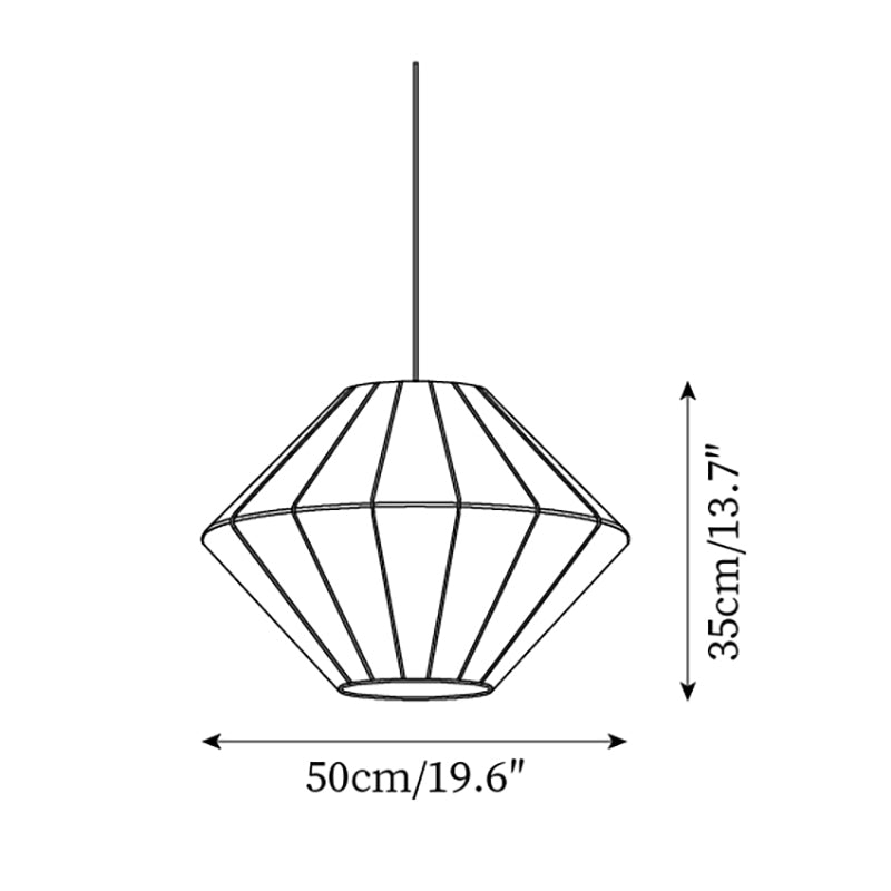 Felida Pendant Lamp Geometric Fabric Minimalist - Letslighting