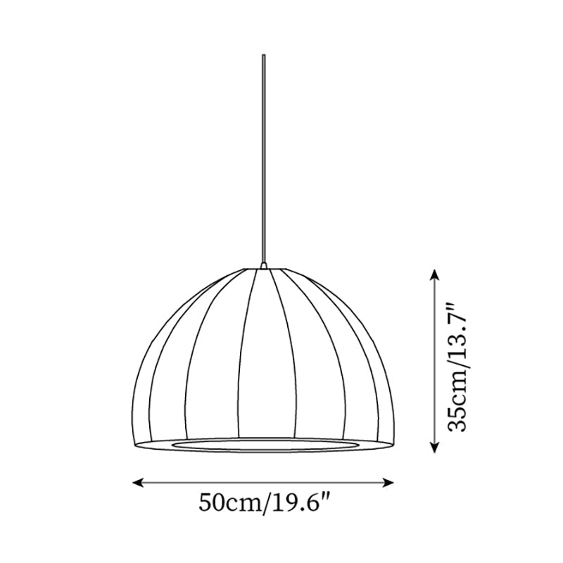 Felida Pendant Lamp Geometric Fabric Minimalist - Letslighting