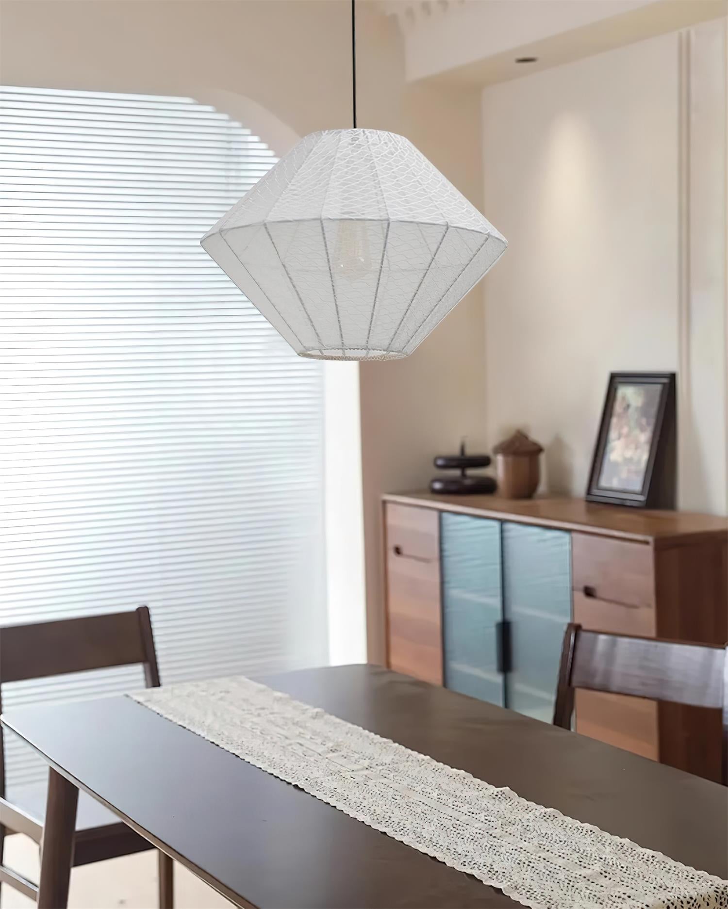 Felida Pendant Lamp Geometric Fabric Minimalist - Letslighting