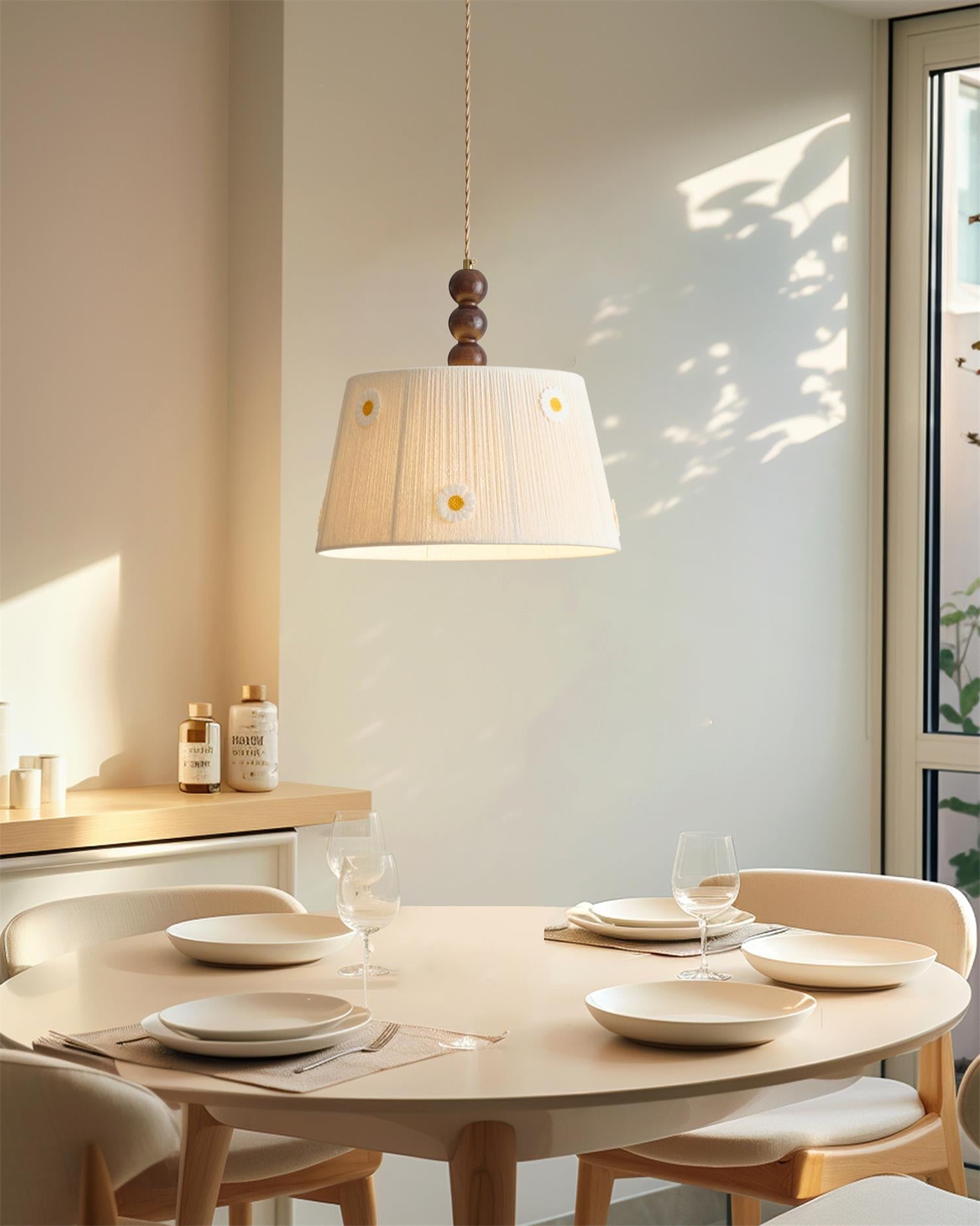 Felipe Flower Pendant Lamp Embroidered Daisy - Letslighting