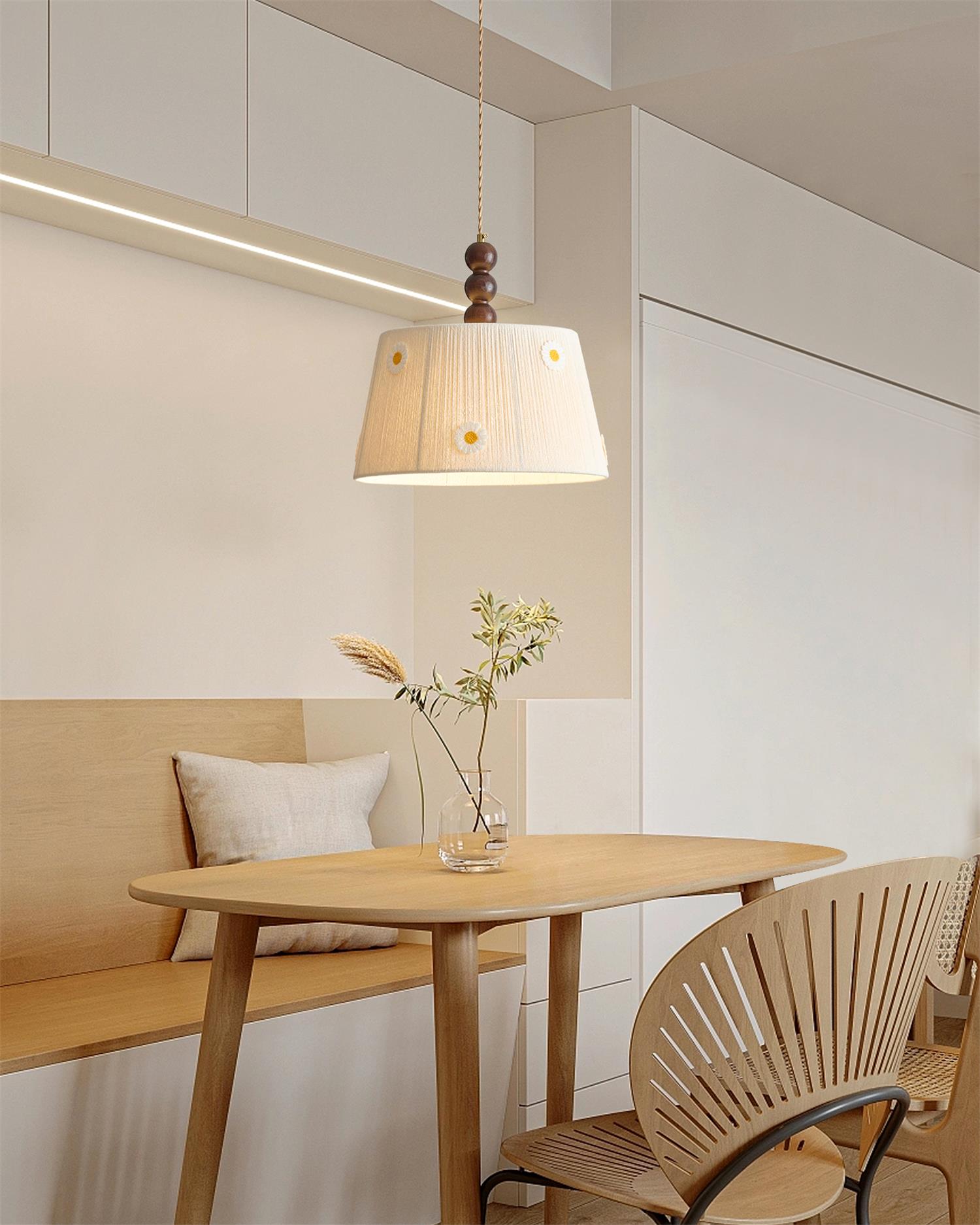 Felipe Flower Pendant Lamp Embroidered Daisy - Letslighting