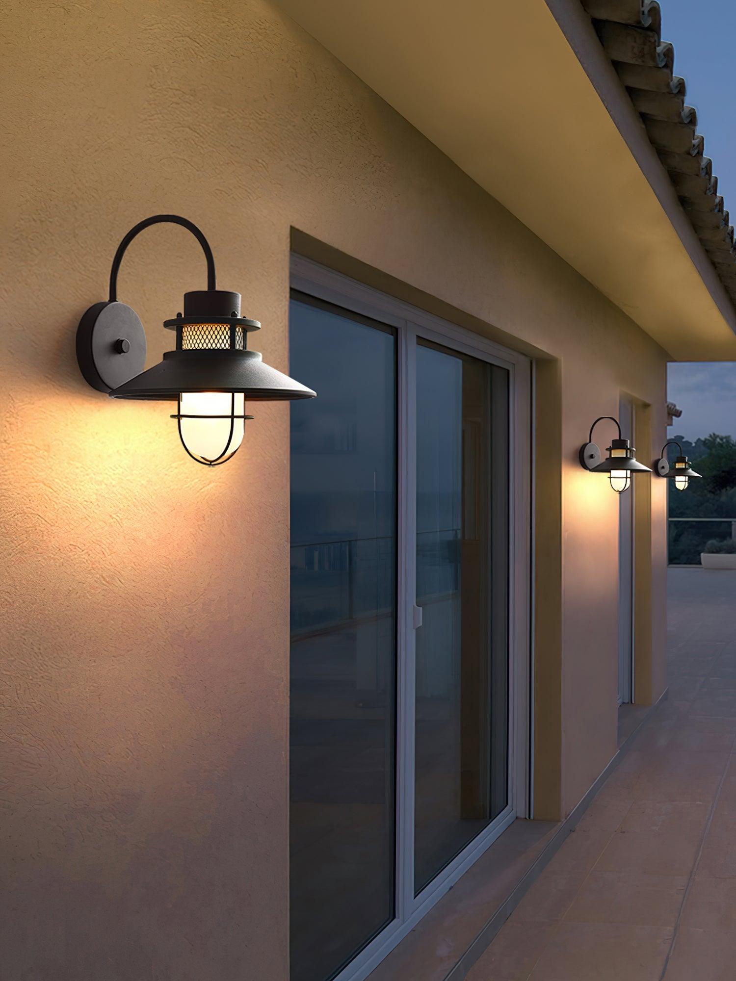 Ceraeion Unique Vintage Glass Outdoor Wall Lamp - Letslighting