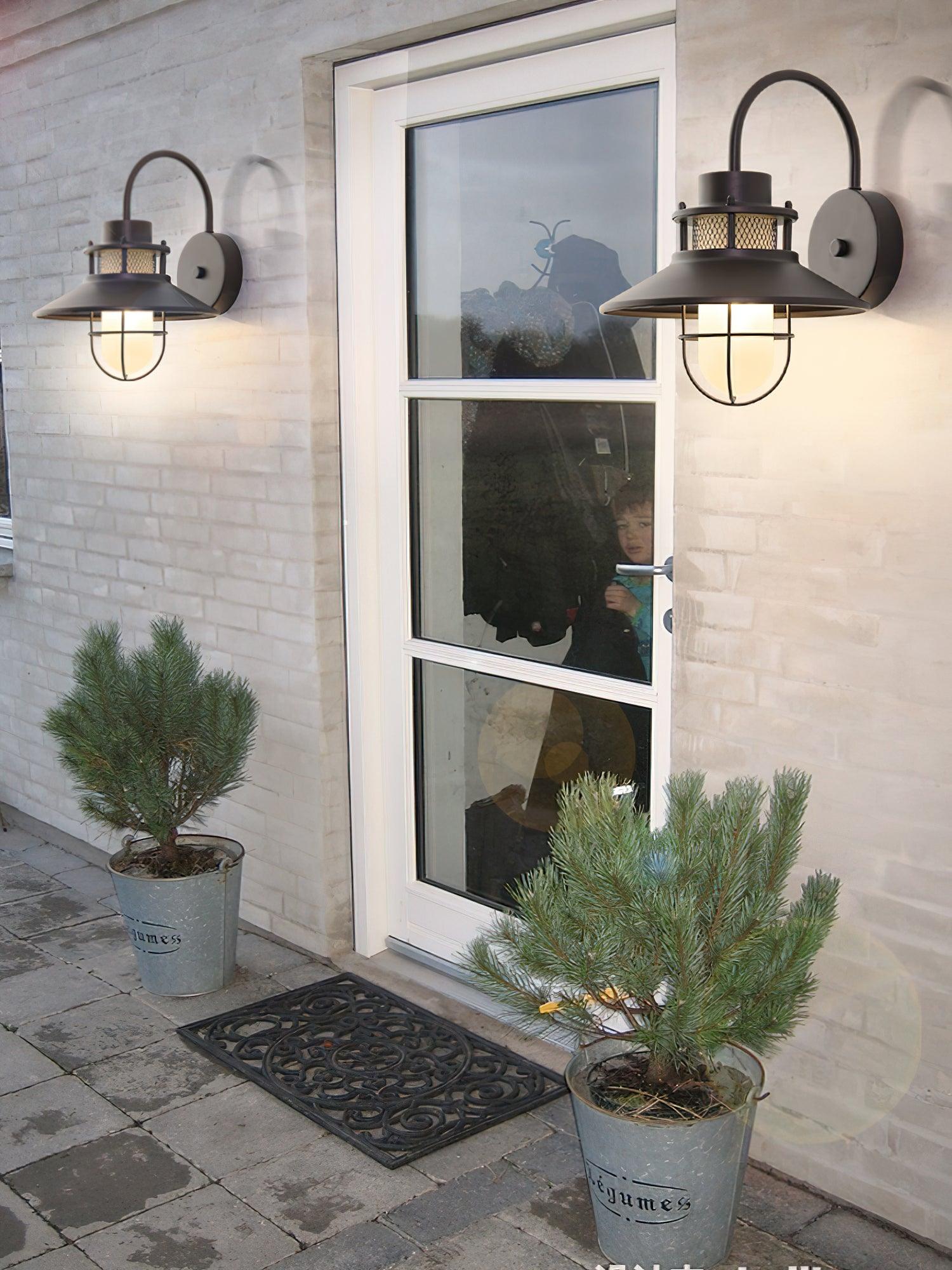 Ceraeion Unique Vintage Glass Outdoor Wall Lamp - Letslighting