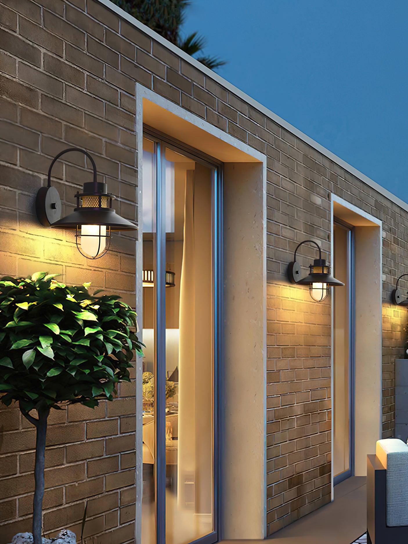 Ceraeion Unique Vintage Glass Outdoor Wall Lamp - Letslighting