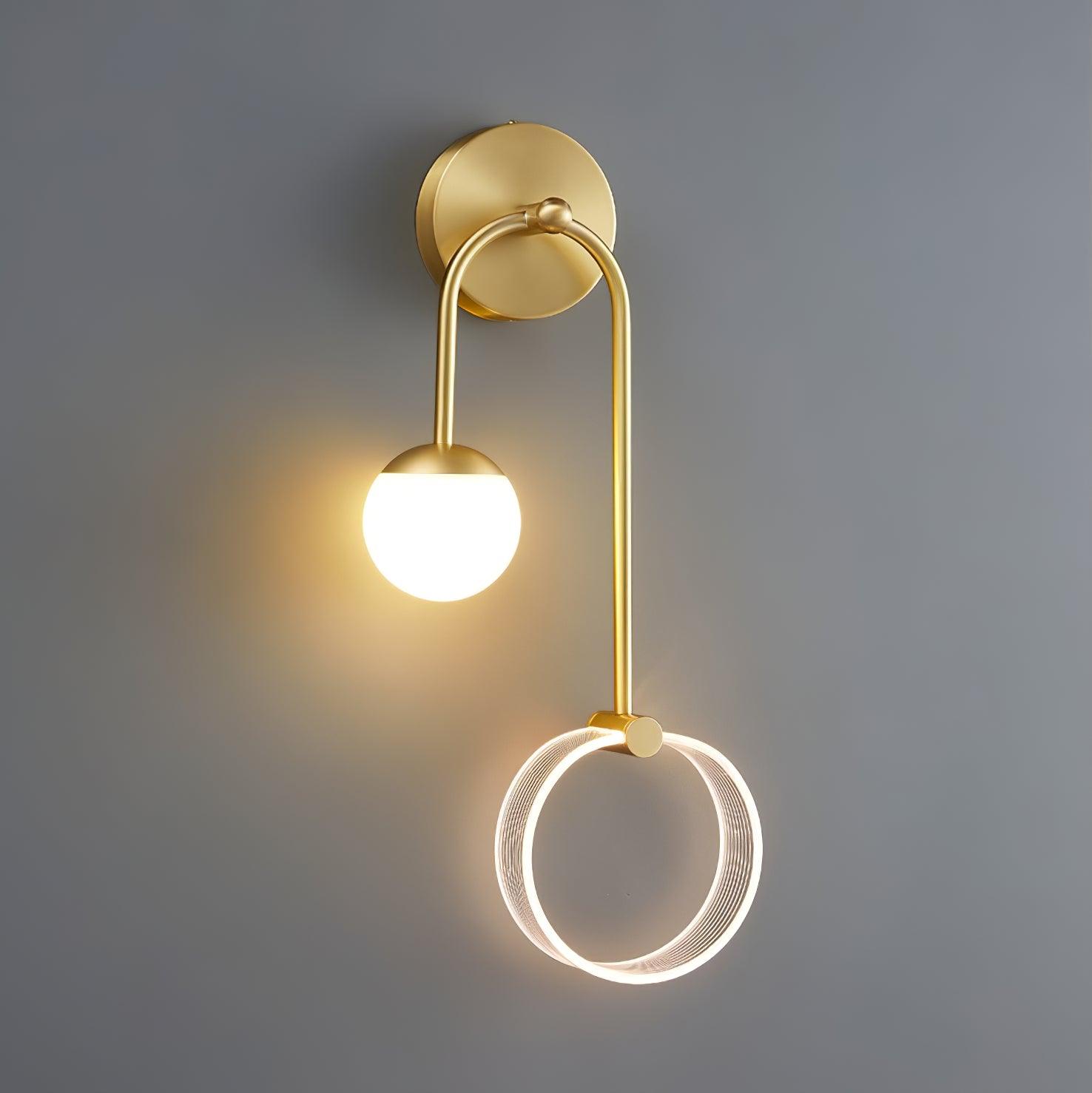 Warren Modern Minimalist LED Brass Wall Light - Letslighting