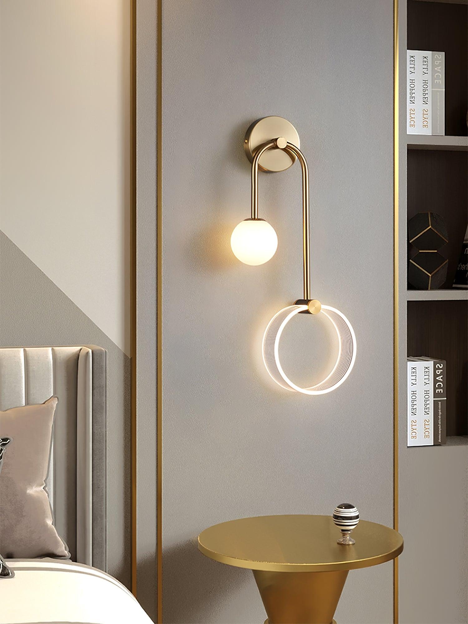 Warren Modern Minimalist LED Brass Wall Light - Letslighting