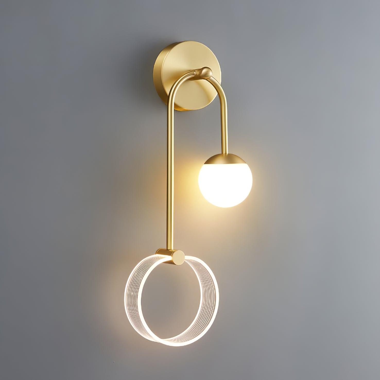 Warren Modern Minimalist LED Brass Wall Light - Letslighting