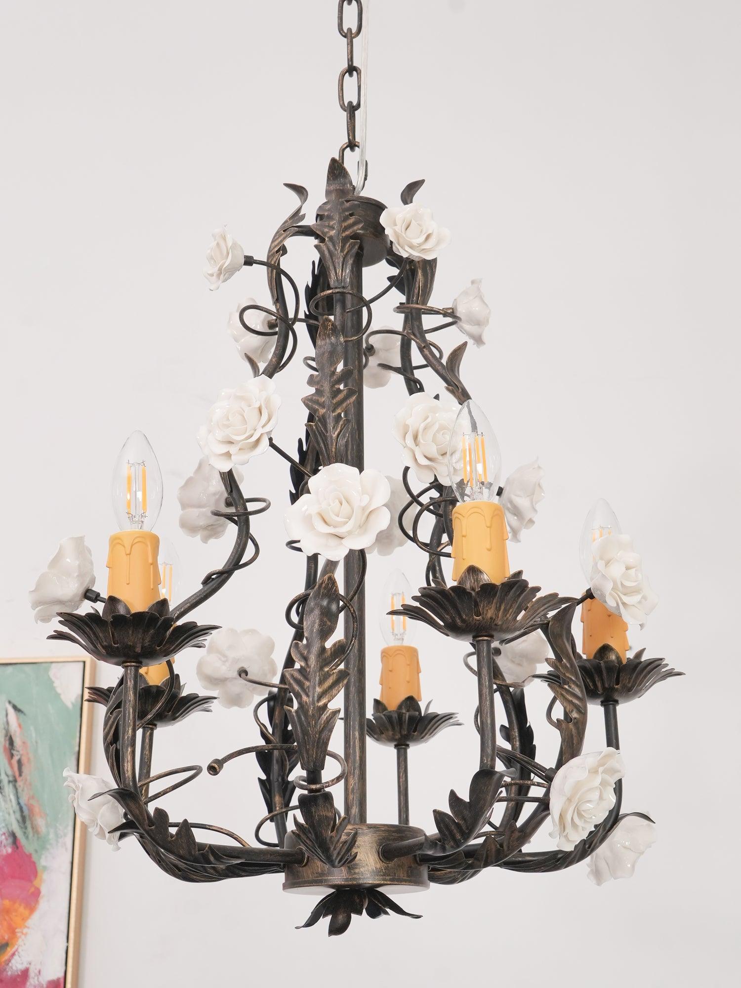 Rocaille Flower Chandelier - Letslighting