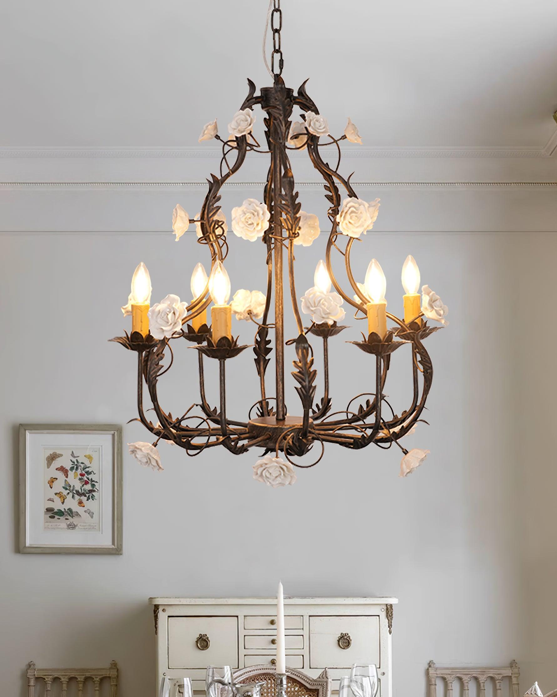 Rocaille Flower Chandelier - Letslighting