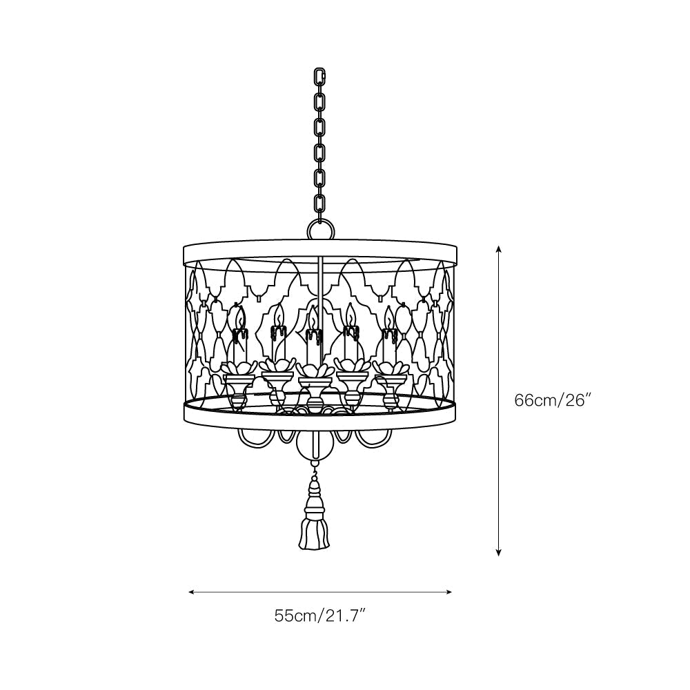 Cetheel Postmodern Luxury Drum Chandelier - Letslighting
