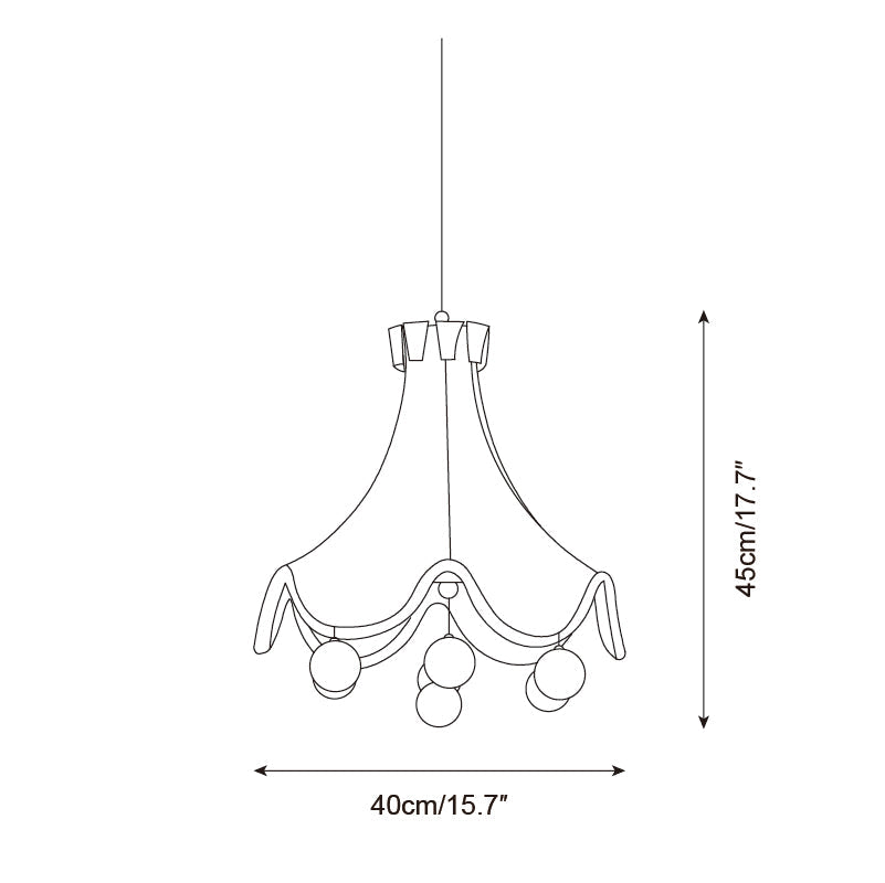 Finaflor Pendant Lamp Scalloped Pom-Pom - Letslighting
