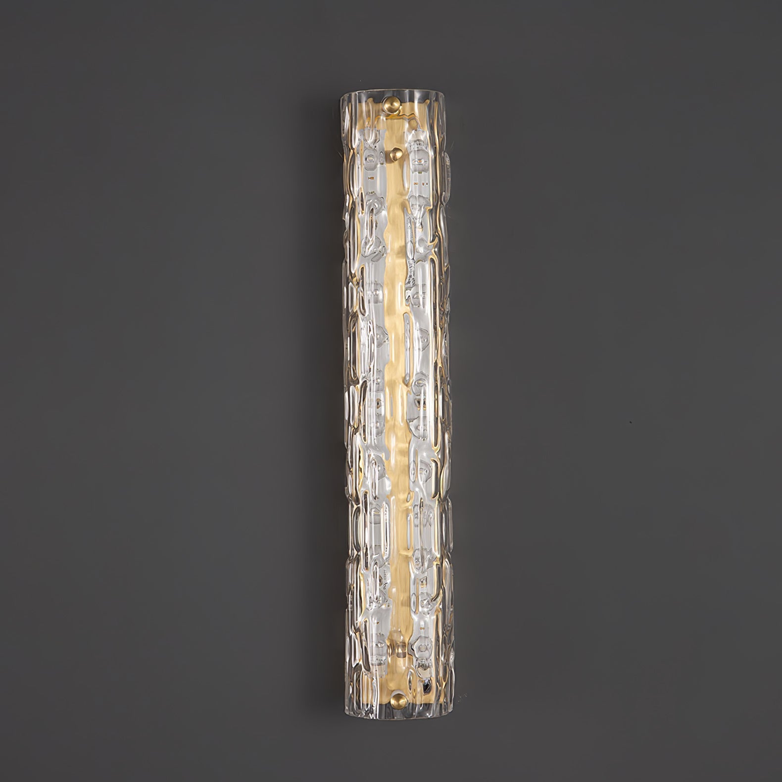 Lumix Brass Glass Glam Wall Lamp - Letslighting
