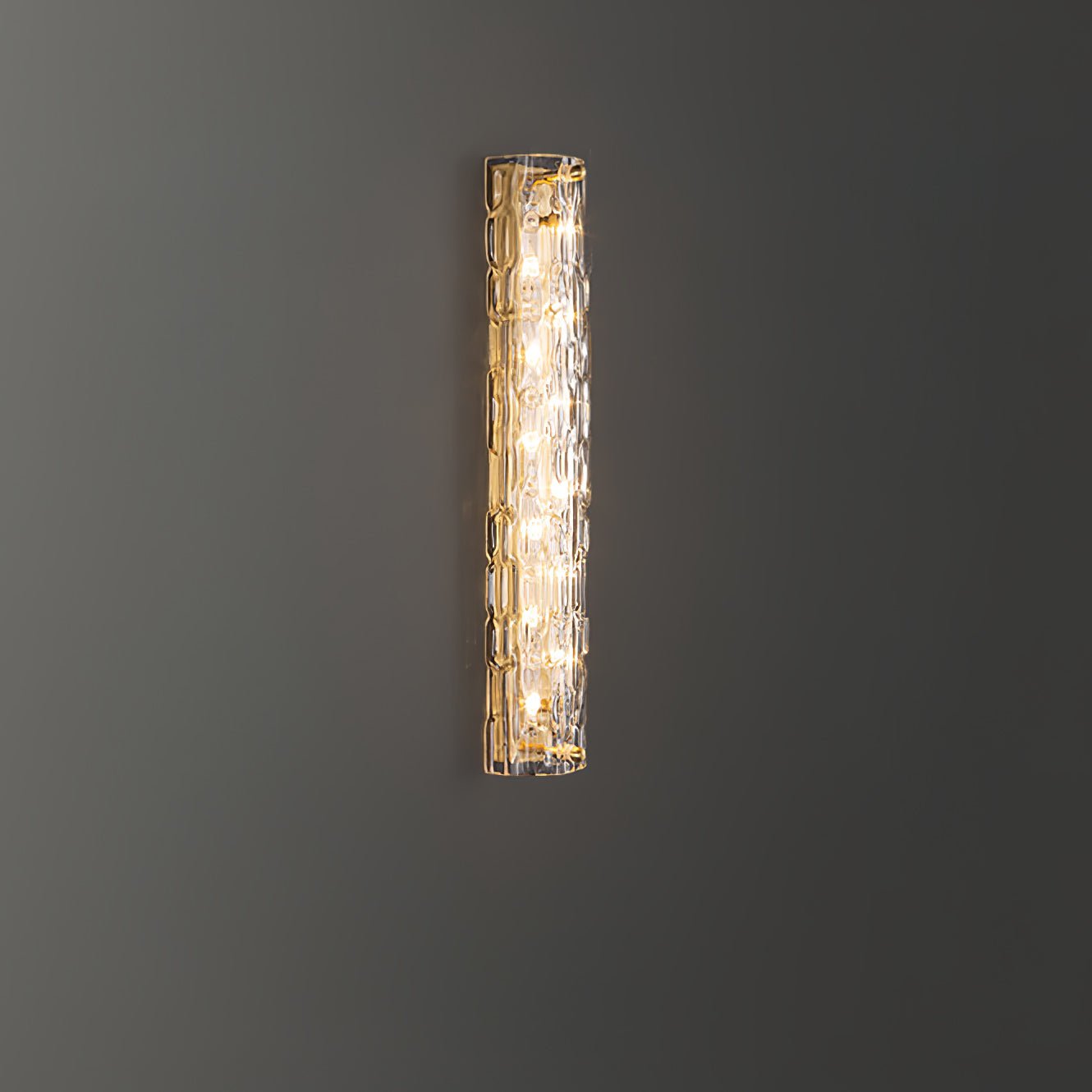 Lumix Brass Glass Glam Wall Lamp - Letslighting