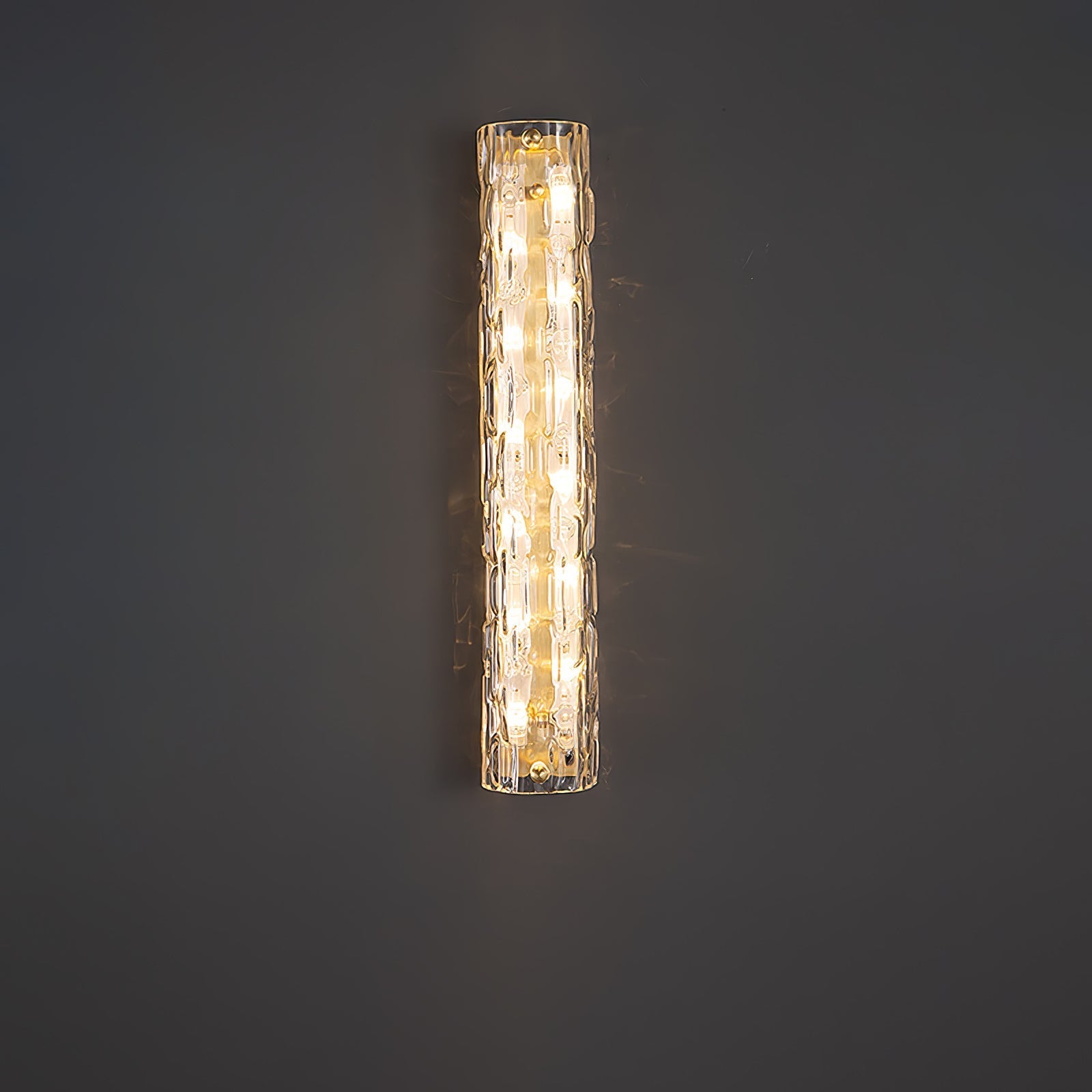 Lumix Brass Glass Glam Wall Lamp - Letslighting