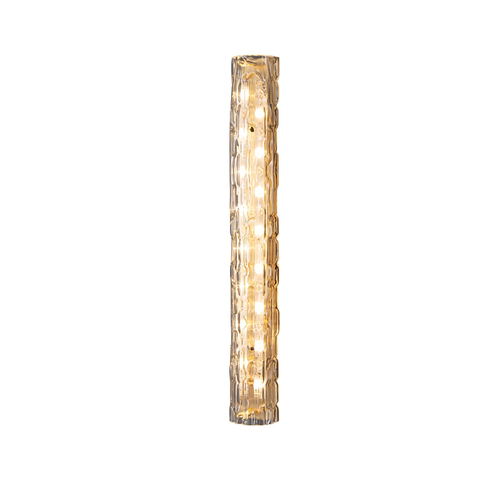 Lumix Brass Glass Glam Wall Lamp - Letslighting