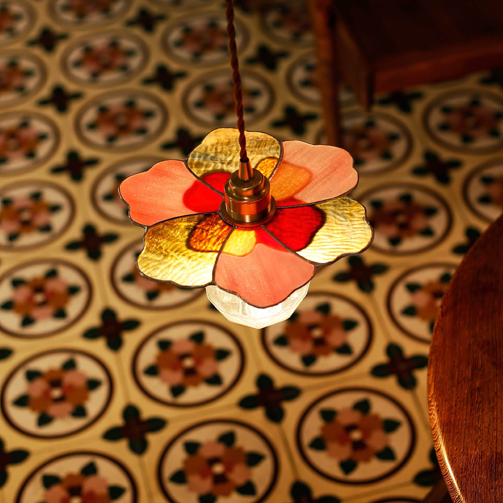 Tiffany Fioria Pendant Light Glass - Letslighting
