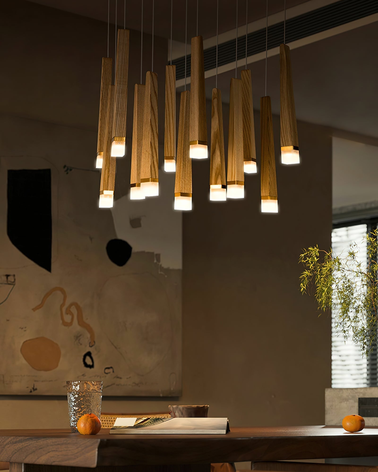 Armarila Firewood Stick Wood Chandelier - Letslighting
