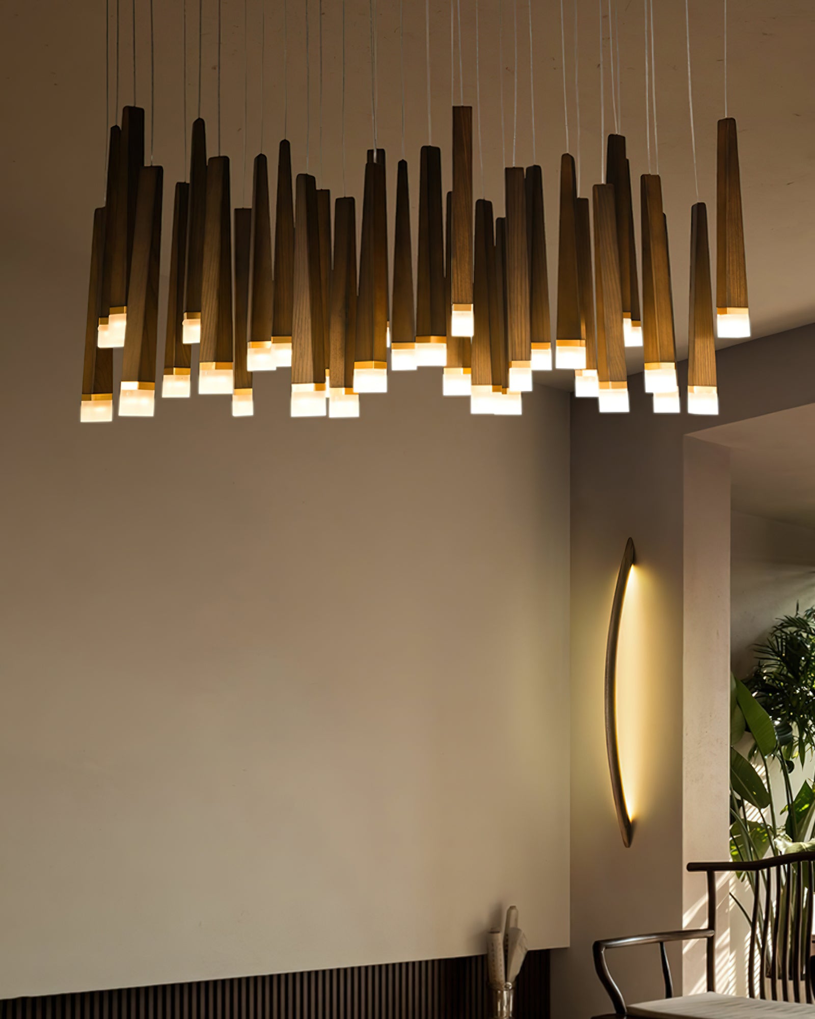 Armarila Firewood Stick Wood Chandelier - Letslighting