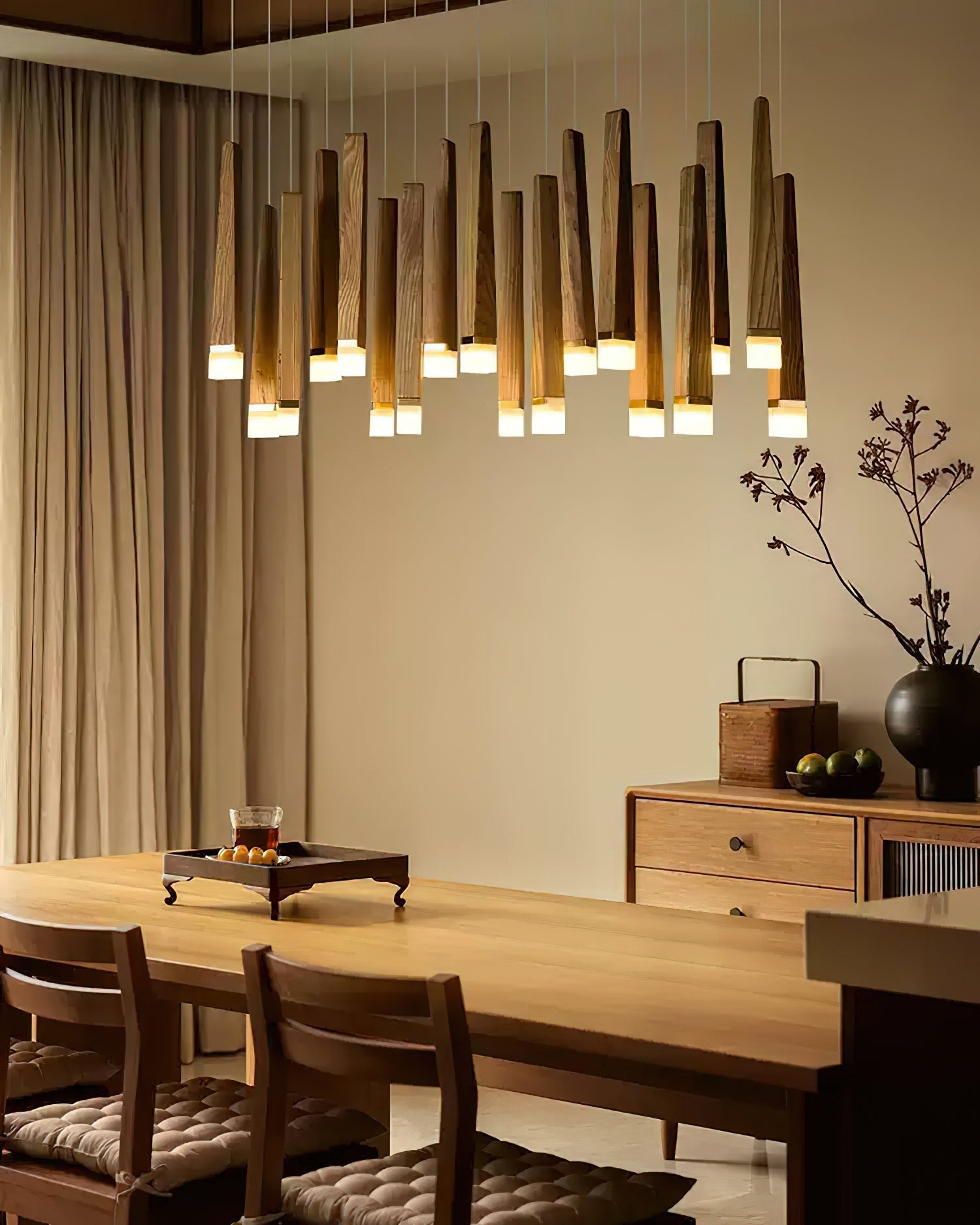Armarila Firewood Stick Wood Chandelier - Letslighting