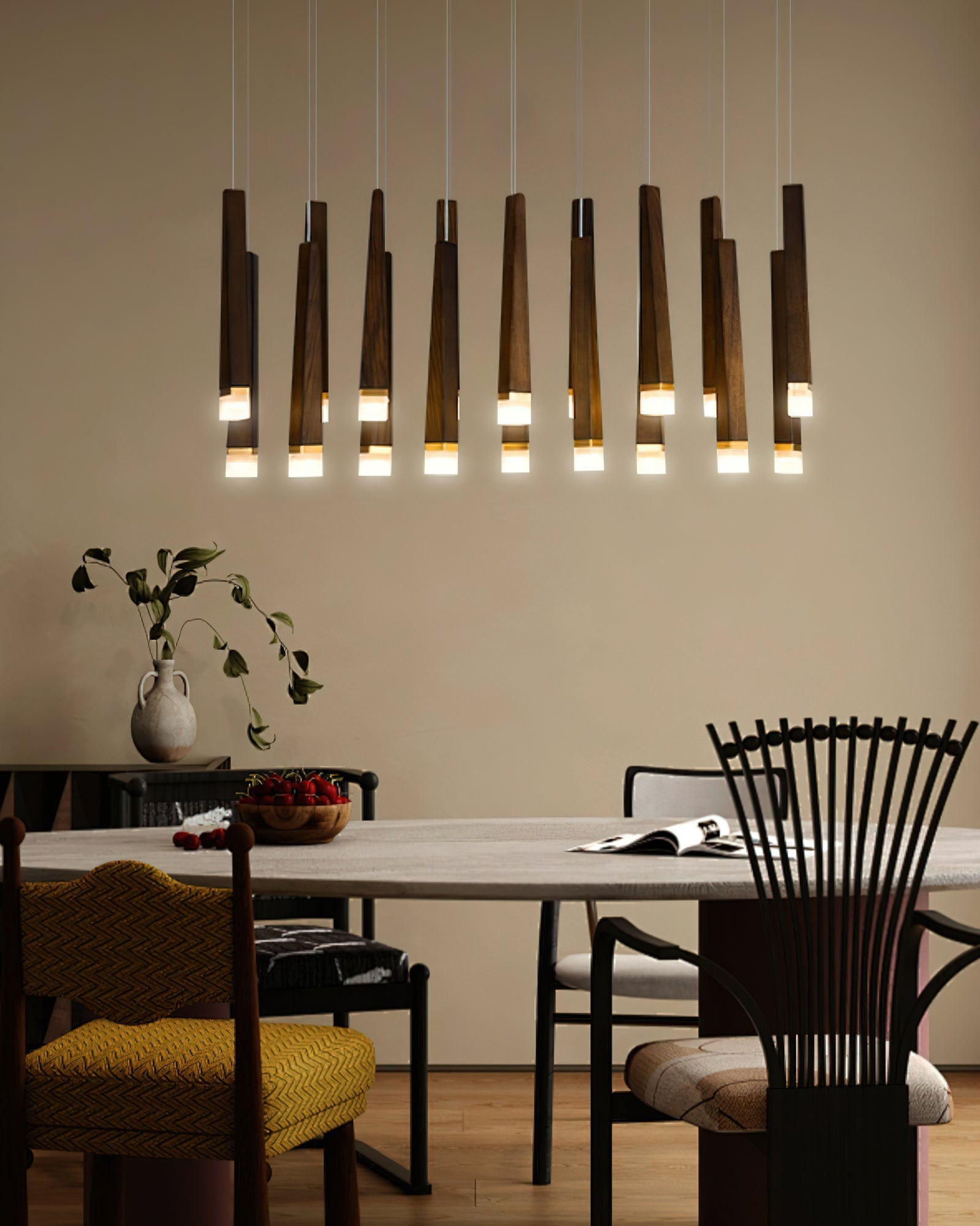 Armarila Firewood Stick Wood Chandelier - Letslighting