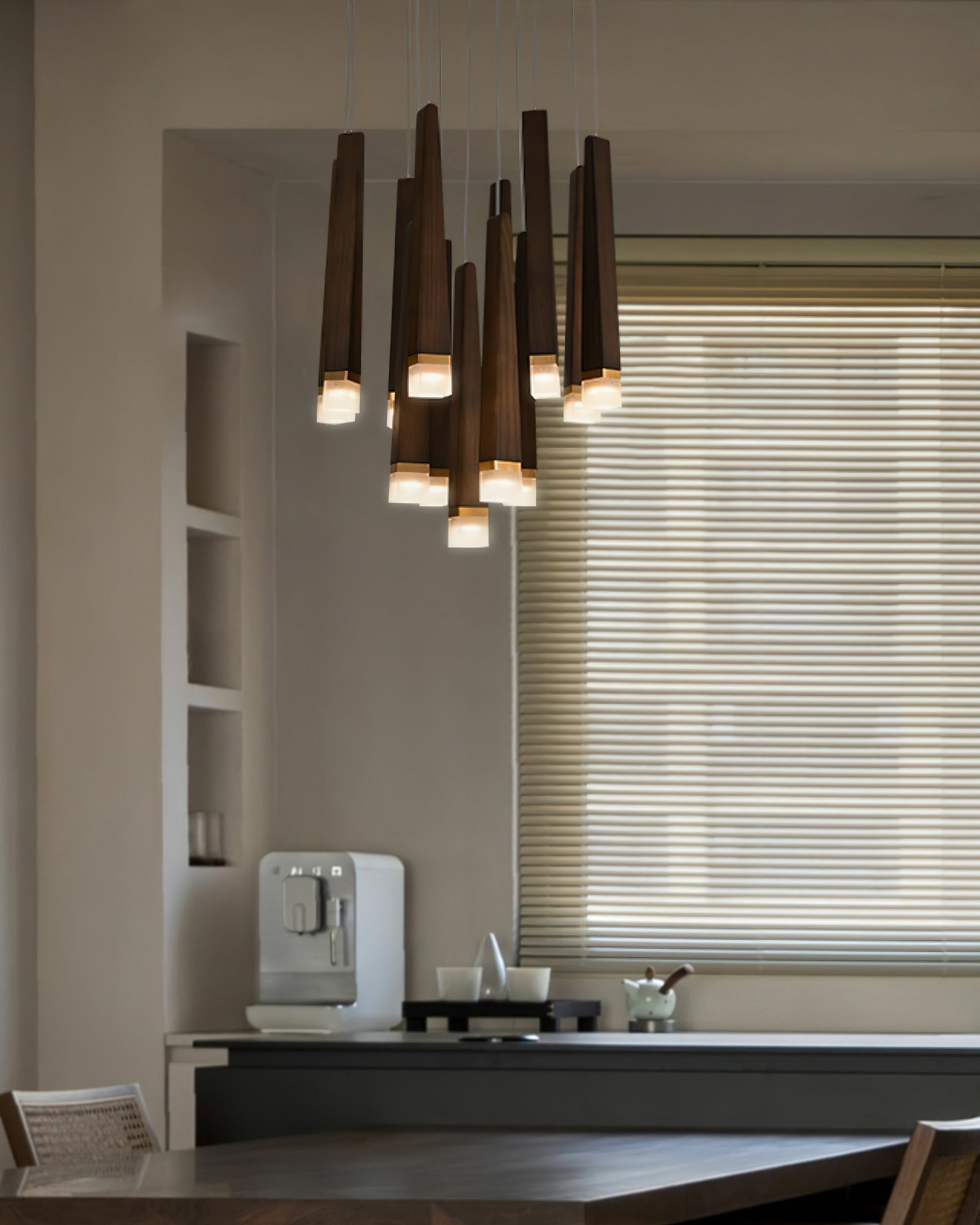 Armarila Firewood Stick Wood Chandelier - Letslighting