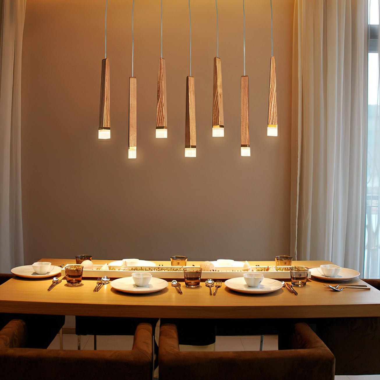 Armarila Firewood Stick Wood Chandelier - Letslighting